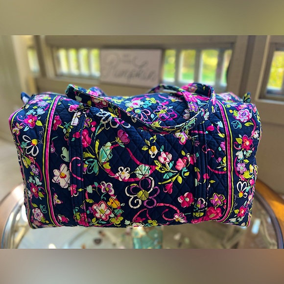 Vera Bradley Handbags - 🌸VERA BRADLEY🌸- “Ribbons” Retired Pattern- Large Duffle